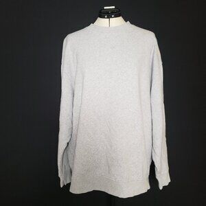 MATE the Label Organic Fleece Oversized Sweatshirt Heather Grey Ladies Size M/L